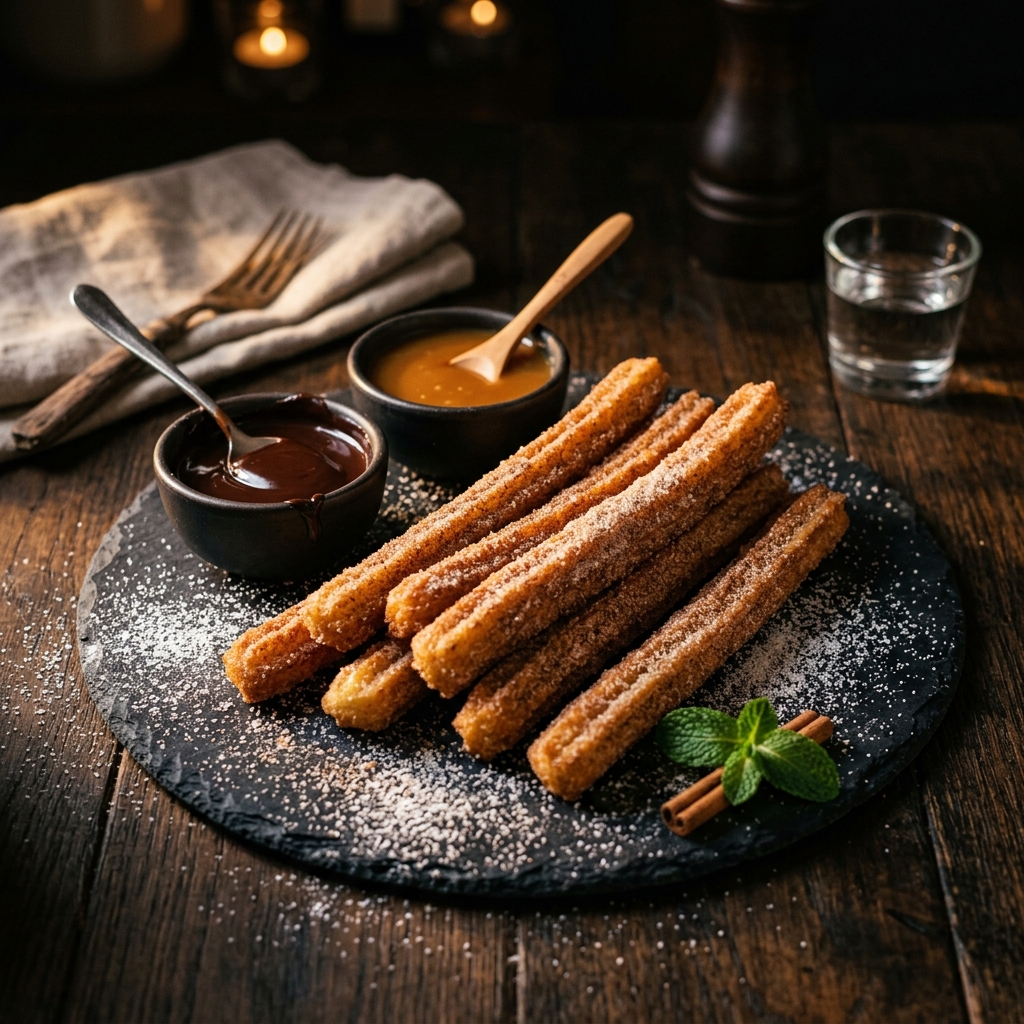 Churros con Chocolate